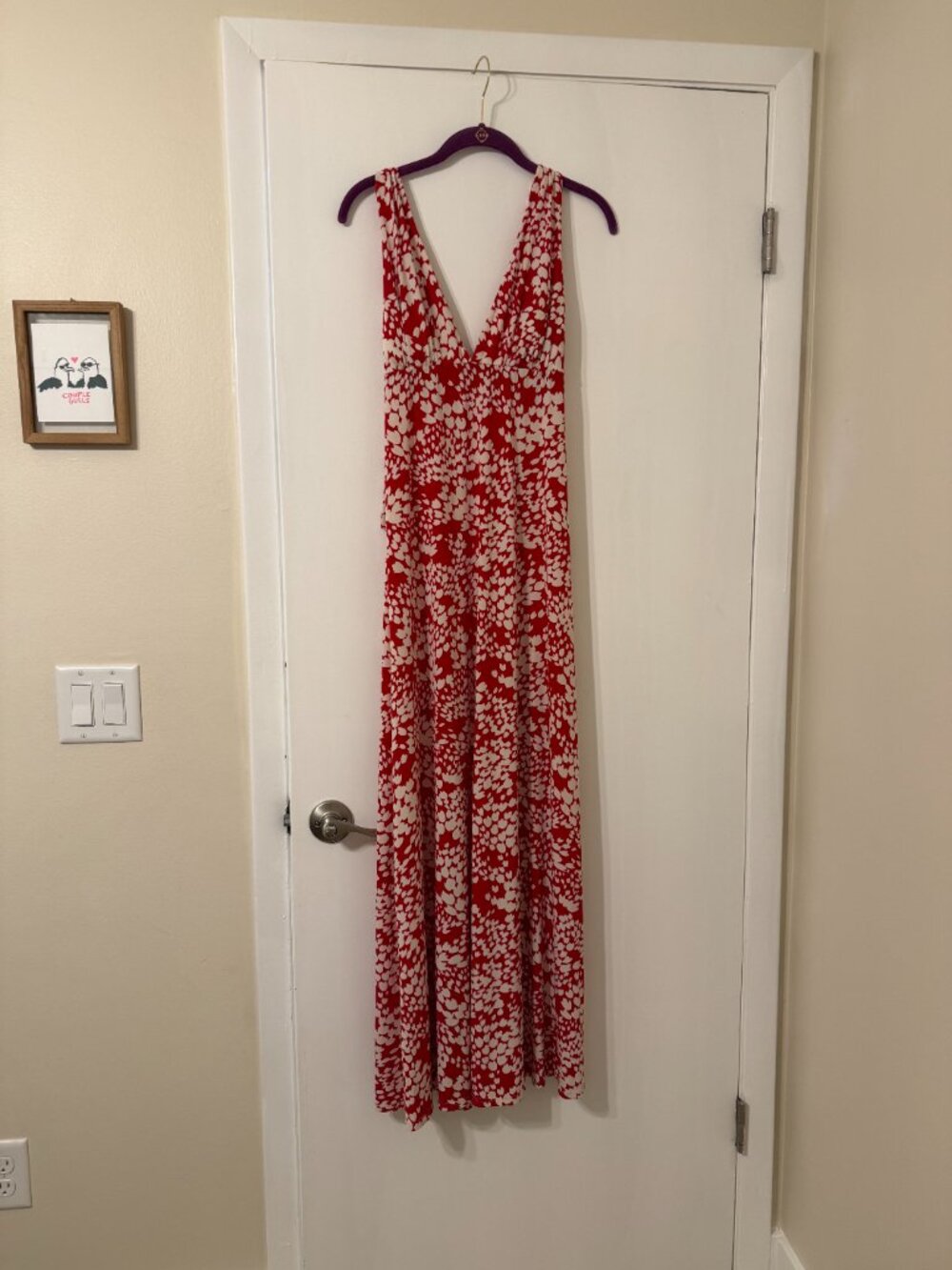 XOXO Women's Red and White Dress - Picture 3 of 7